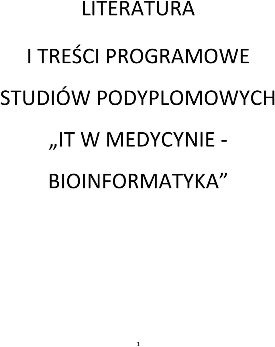 PODYPLOMOWYCH IT W