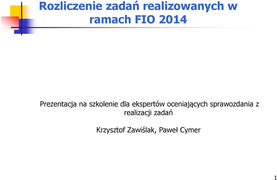 ekspertów oceniających sprawozdania z