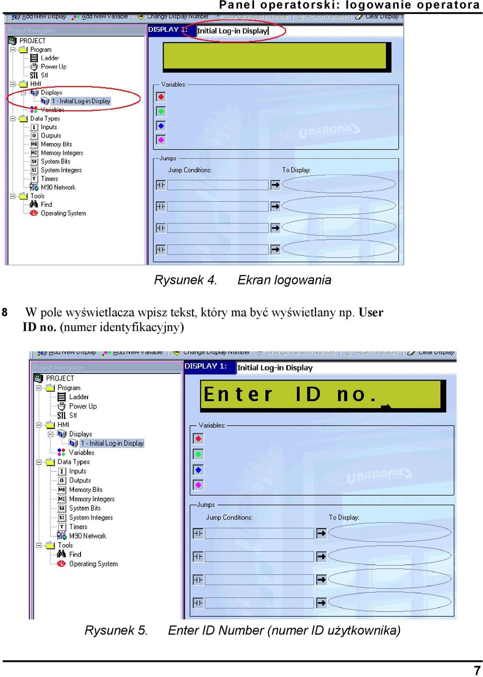 który ma być wyświetlany np. User ID no.