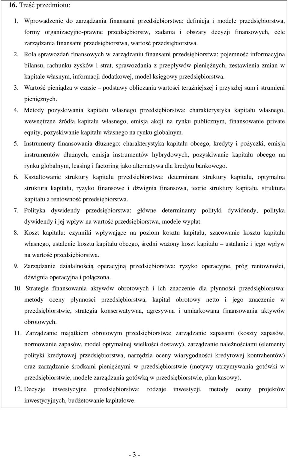 finansami przedsiębiorstwa, wartość przedsiębiorstwa. 2.