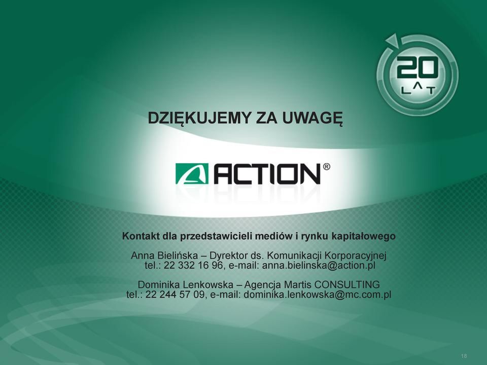 : 22 332 16 96, e-mail: anna.bielinska@action.