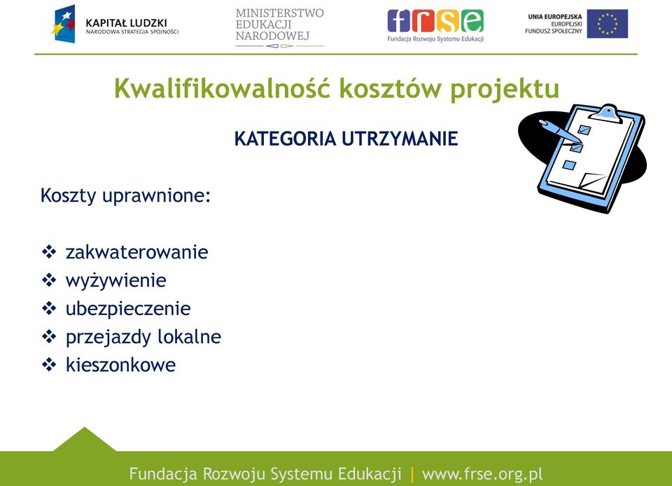 uprawnione: zakwaterowanie