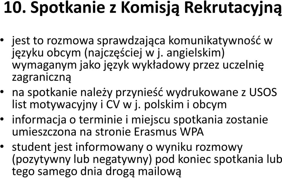 list motywacyjny i CV w j.
