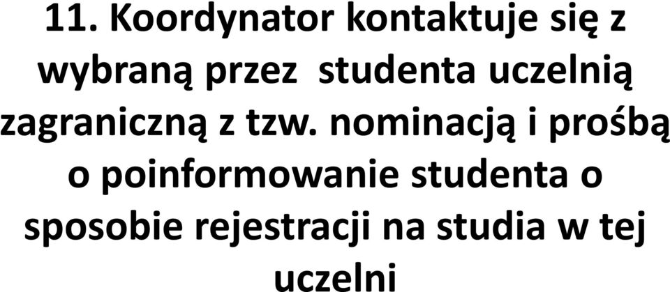 nominacją i prośbą o poinformowanie