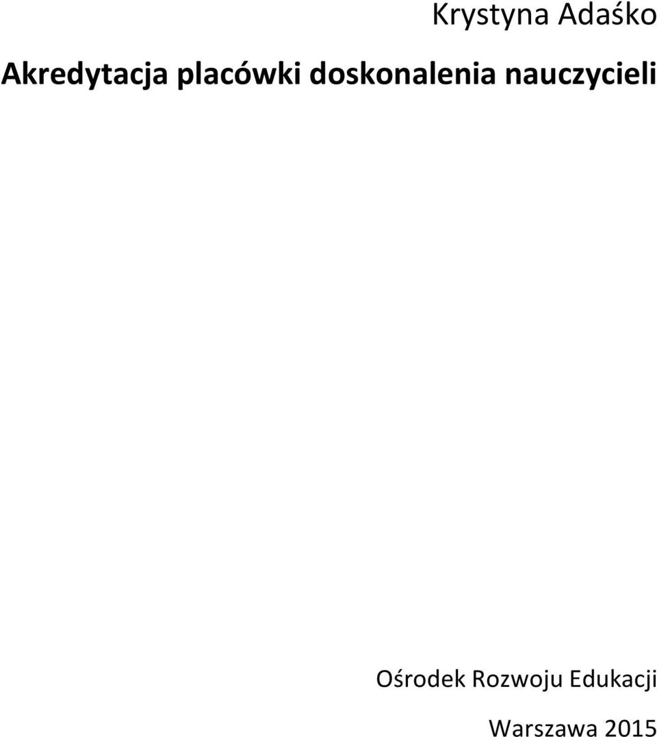 doskonalenia nauczycieli