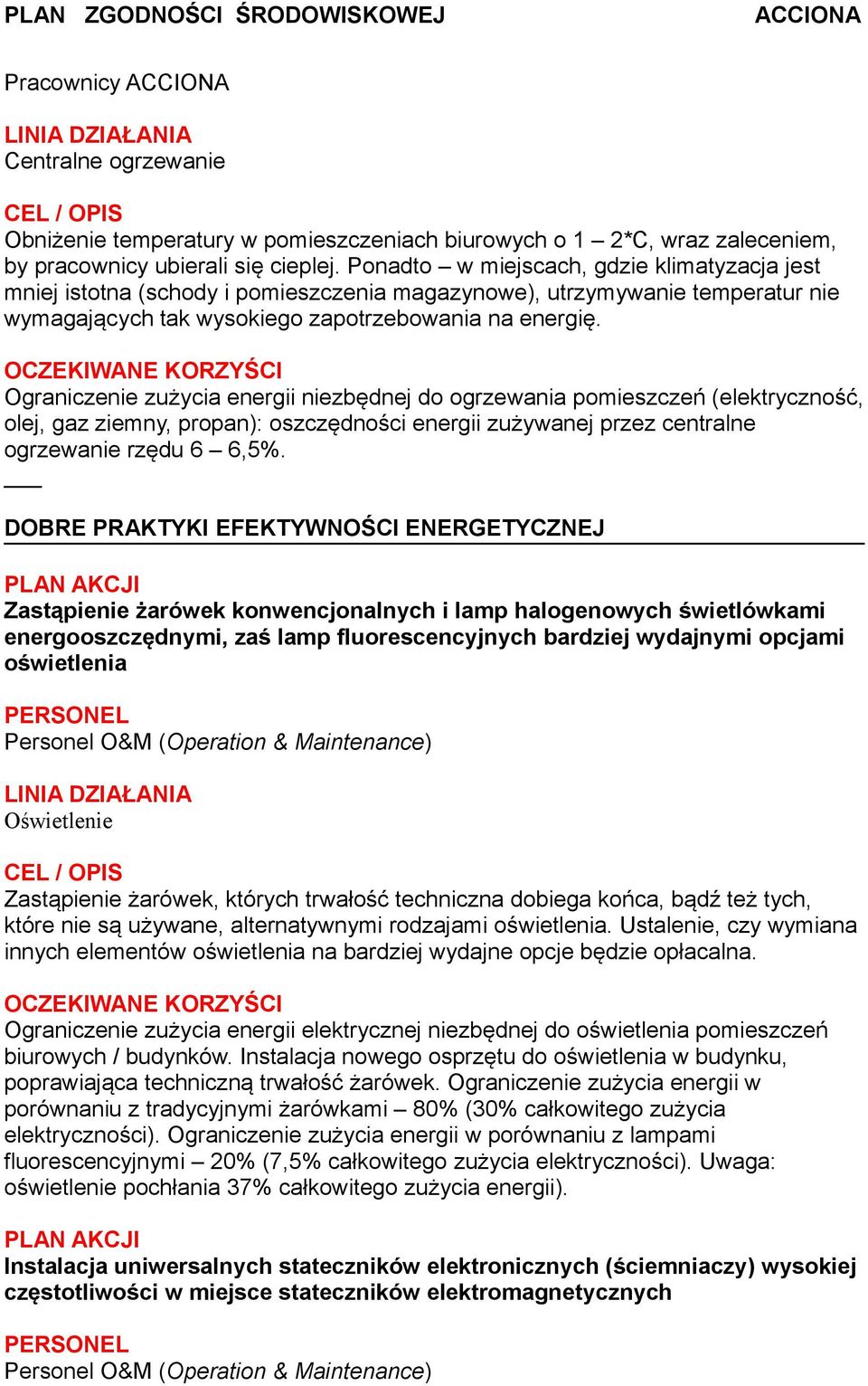 Ograniczenie zużycia energii niezbędnej do ogrzewania pomieszczeń (elektryczność, olej, gaz ziemny, propan): oszczędności energii zużywanej przez centralne ogrzewanie rzędu 6 6,5%.