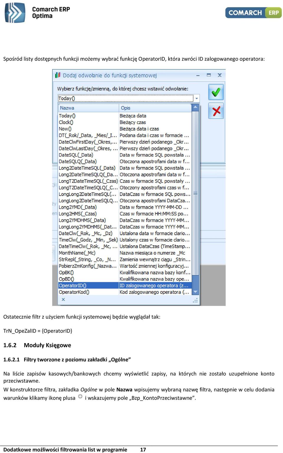 Moduły Księgowe 1.6.2.