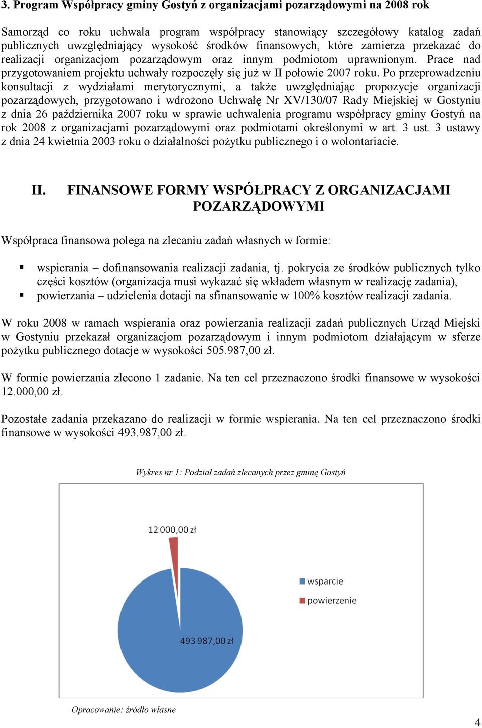 Prace nad przygotowaniem projektu uchwały rozpoczęły się już w II połowie 2007 roku.