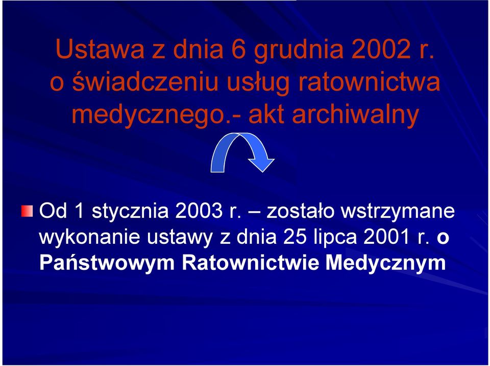 - akt archiwalny Od 1 stycznia 2003 r.