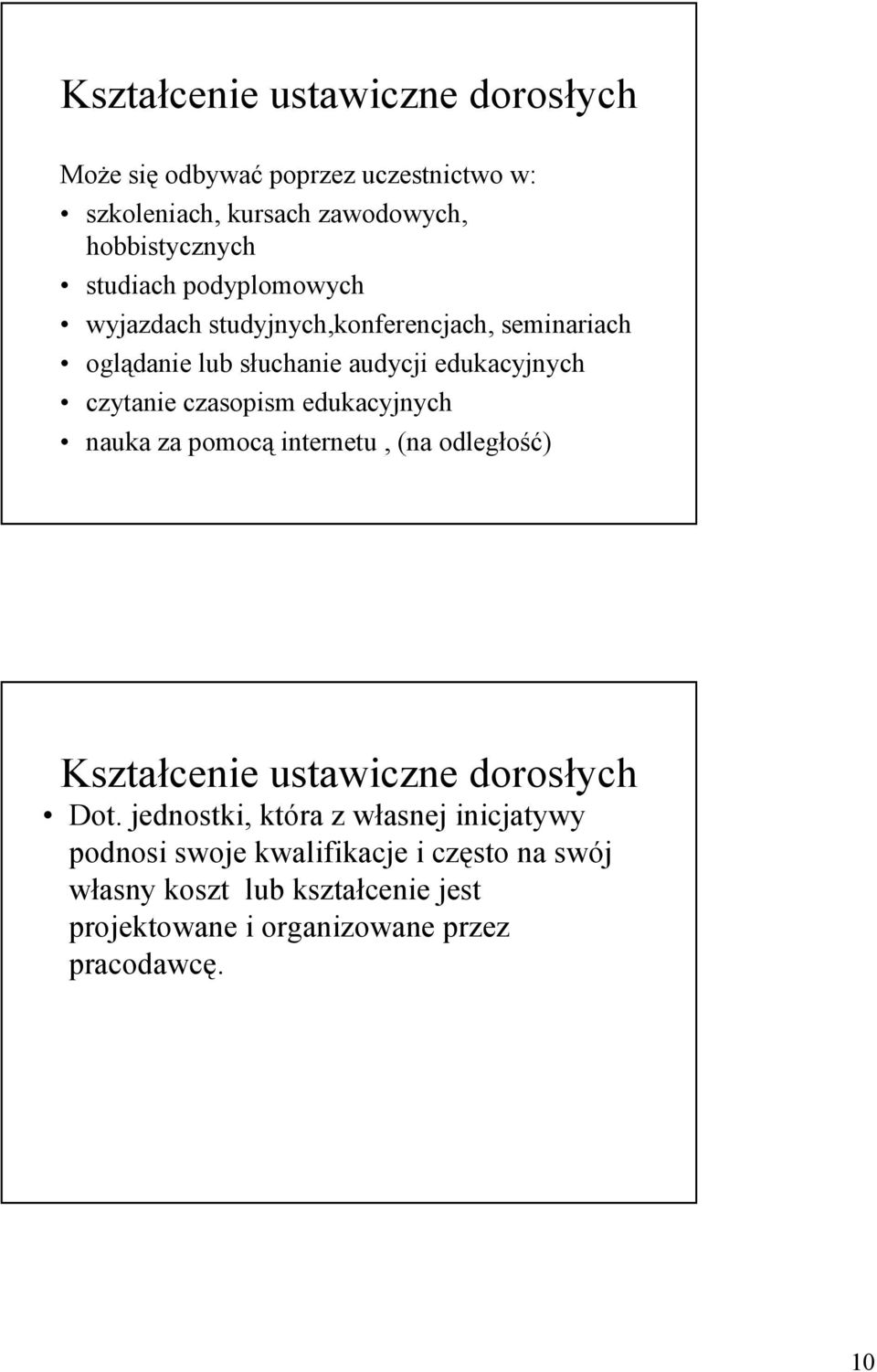 czasopism edukacyjnych nauka za pomocą internetu, (na odległość) Kształcenie ustawiczne dorosłych Dot.