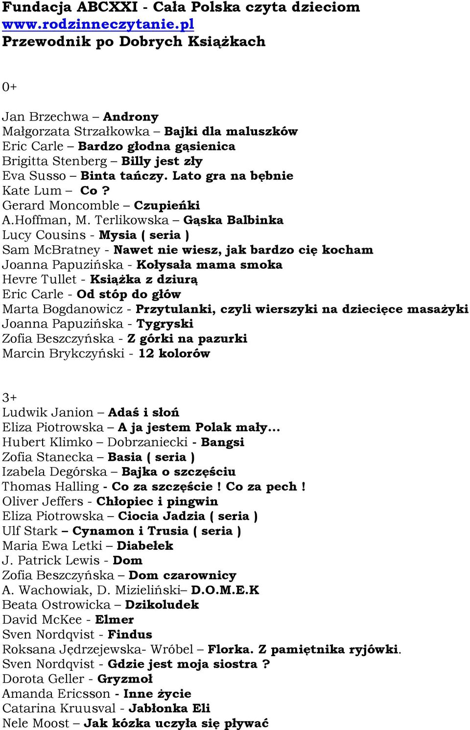 Lato gra na bębnie Kate Lum Co? Gerard Moncomble Czupieńki A.Hoffman, M.