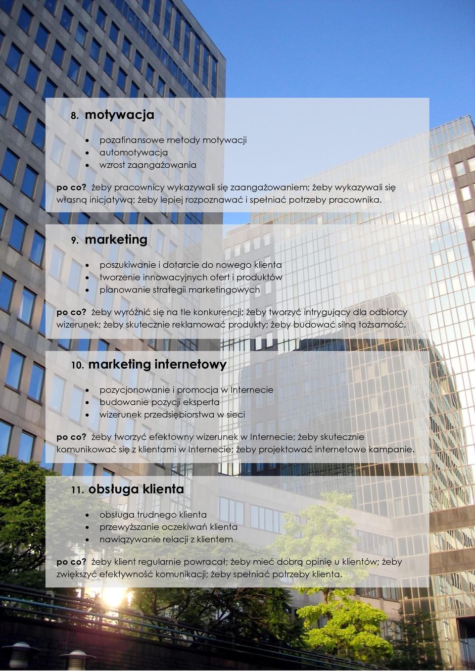 marketing poszukiwanie i dotarcie do nowego klienta tworzenie innowacyjnych ofert i produktów planowanie strategii marketingowych po co?