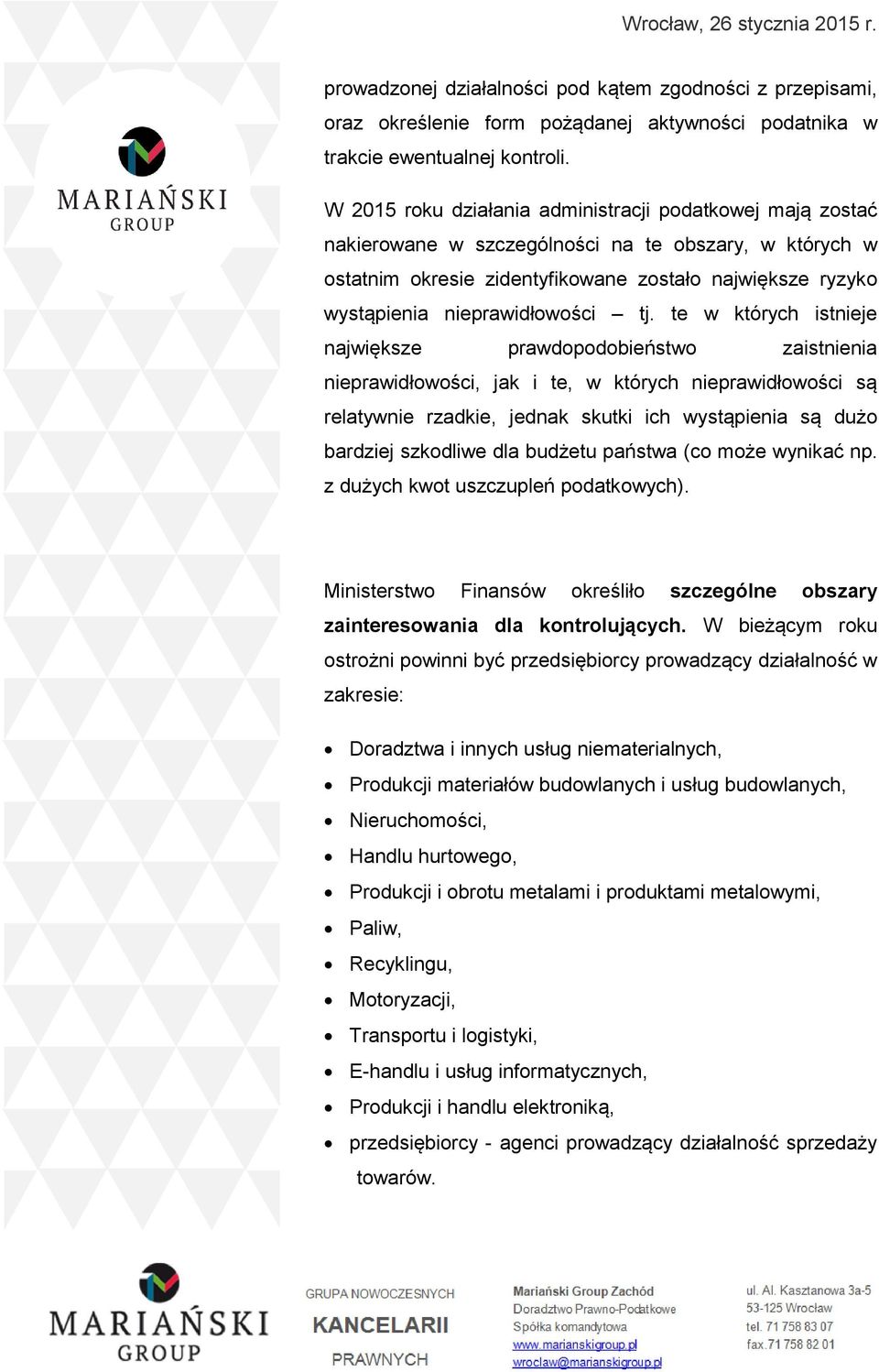 nieprawidłowości tj.