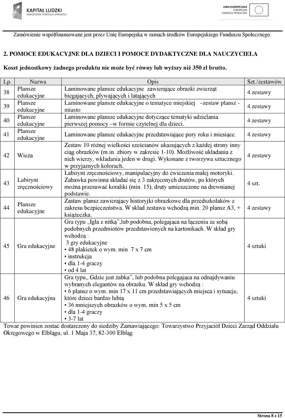 plansz - edukacyjne miasto 40 Plansze Laminowane plansze edukacyjne dotyczące tematyki udzielania edukacyjne pierwszej pomocy w formie czytelnej dla dzieci.