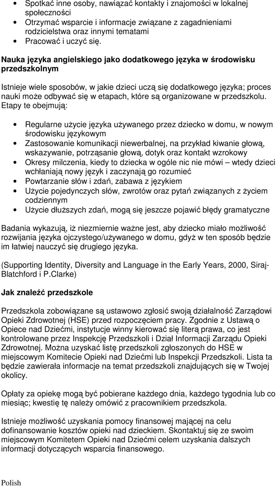 organizowane w przedszkolu.