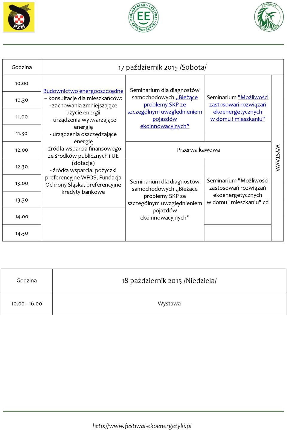 finansowego ze środków publicznych i UE (dotacje) - źródła wsparcia: pożyczki preferencyjne WFOS, Fundacja Ochrony Śląska, preferencyjne kredyty bankowe Seminarium dla diagnostów samochodowych