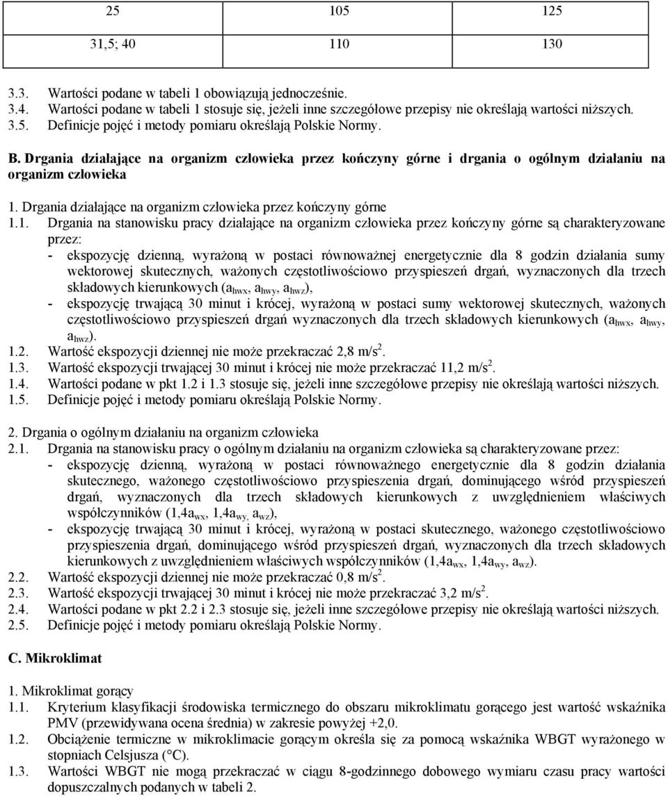 Drgania działające na organizm człowieka przez kończyny górne 1.