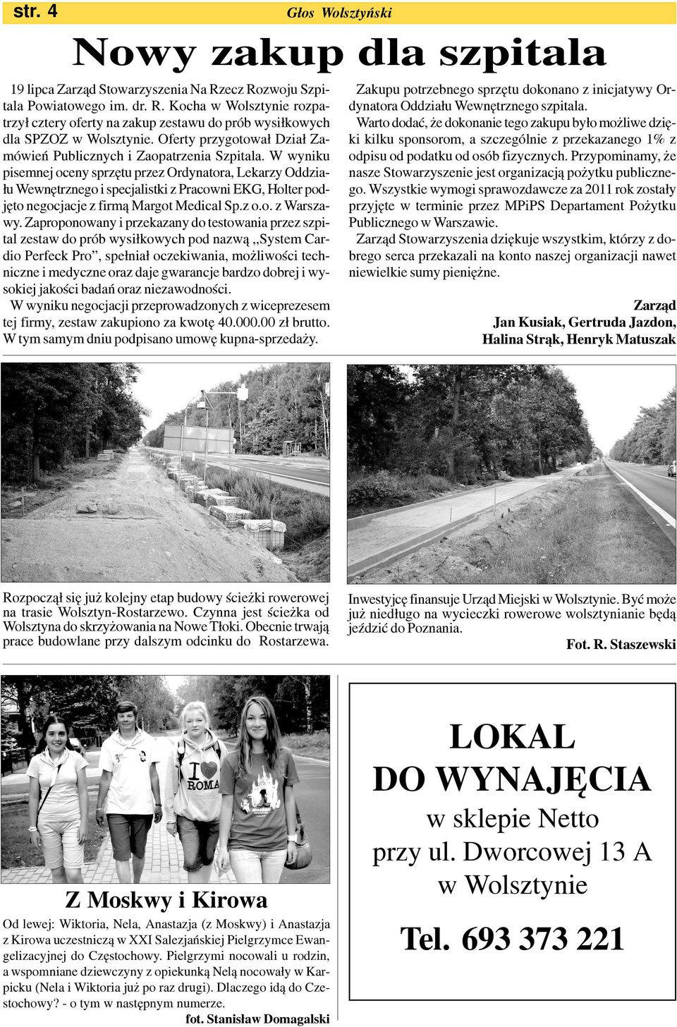 W wyniku pisemnej oceny sprzêtu przez Ordynatora, Lekarzy Oddzia- ³u Wewnêtrznego i specjalistki z Pracowni EKG, Holter podjêto negocjacje z firm¹ Margot Medical Sp.z o.o. z Warszawy.