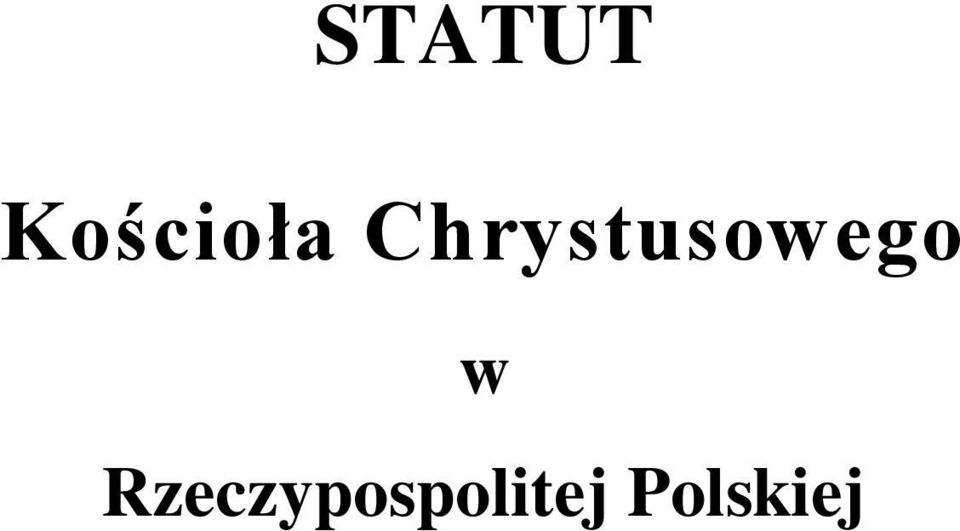 Chrystusowego