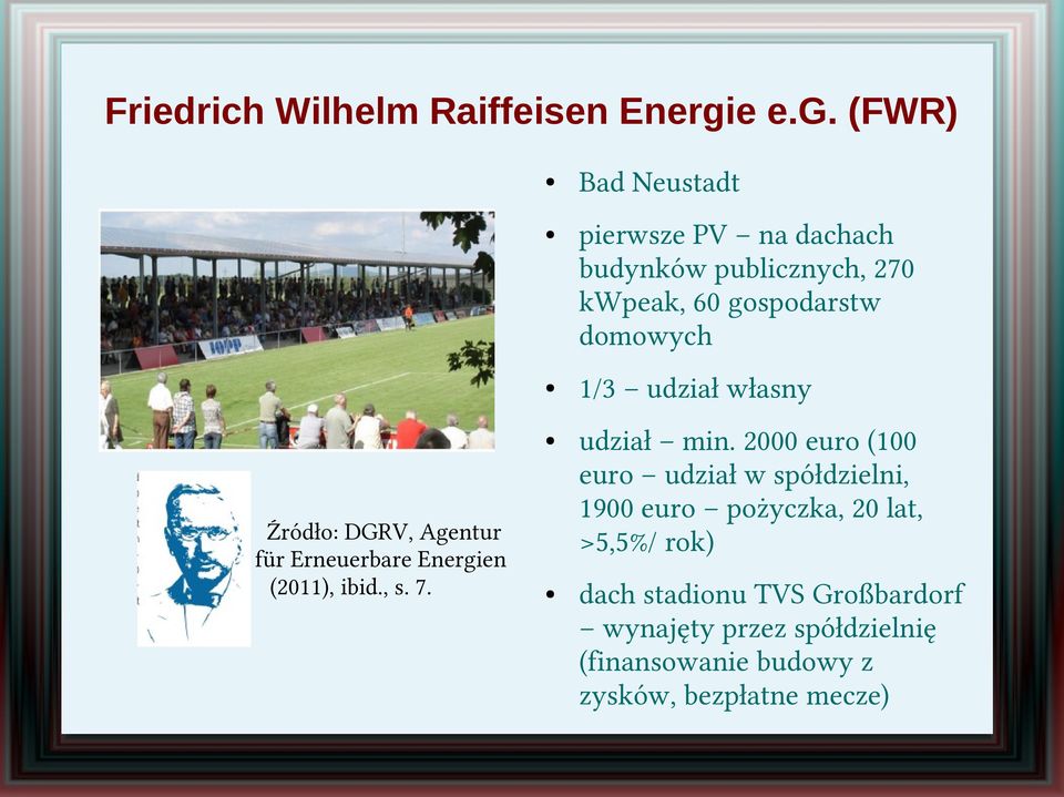 (FWR) Bad Neustadt pierwsze PV na dachach budynków publicznych, 270 kwpeak, 60 gospodarstw domowych 1/3
