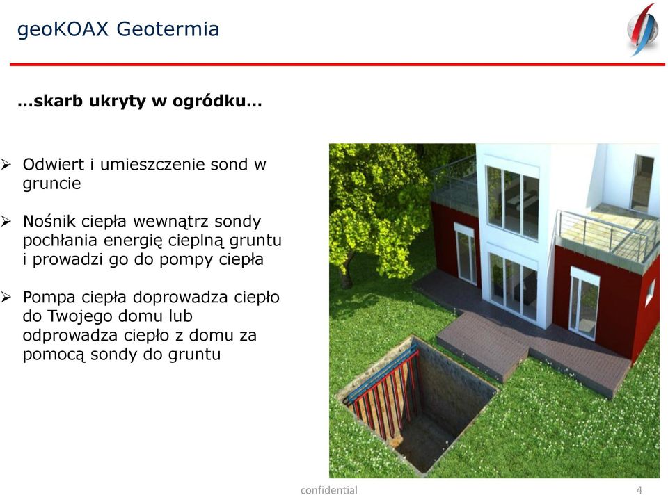 prowadzi go do pompy ciepła Pompa ciepła doprowadza ciepło do Twojego