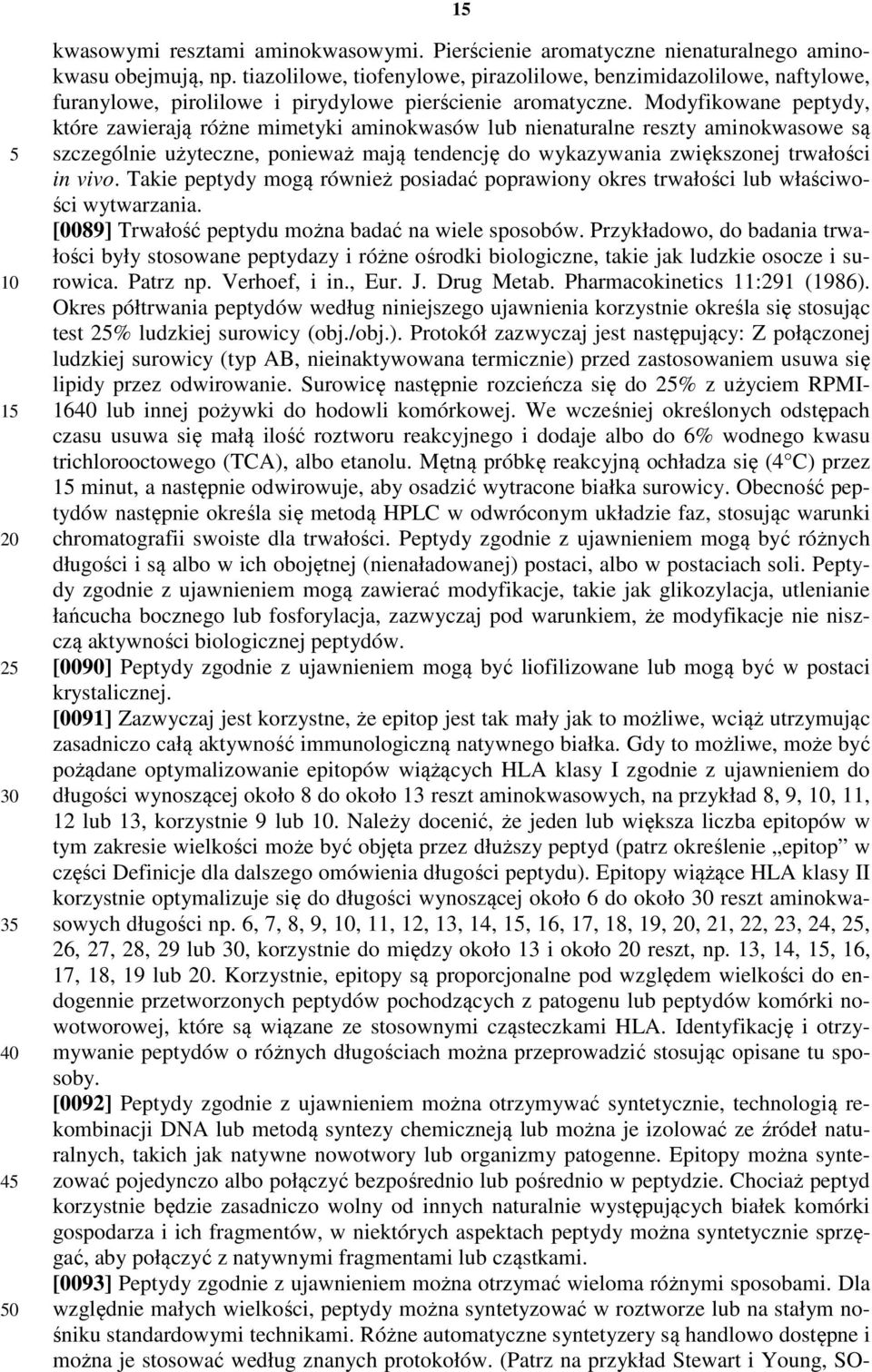 Modyfikowane peptydy, które zawierają różne mimetyki aminokwasów lub nienaturalne reszty aminokwasowe są szczególnie użyteczne, ponieważ mają tendencję do wykazywania zwiększonej trwałości in vivo.