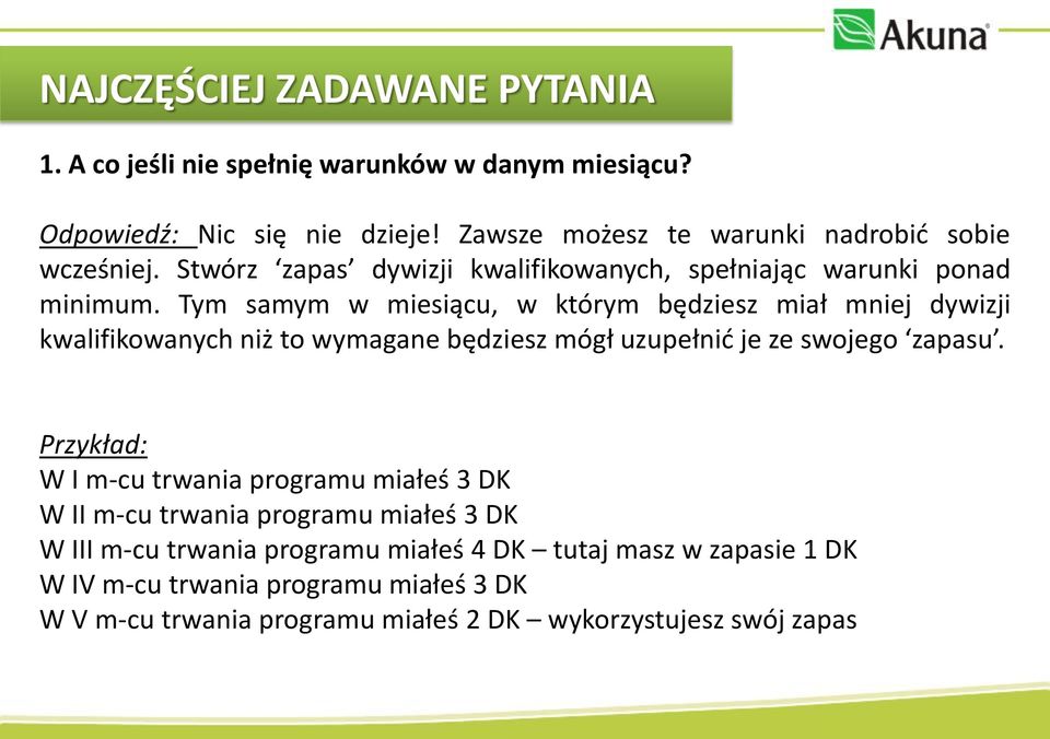 Tym samym w miesiącu, w którym będziesz miał mniej dywizji kwalifikowanych niż to wymagane będziesz mógł uzupełnić je ze swojego zapasu.