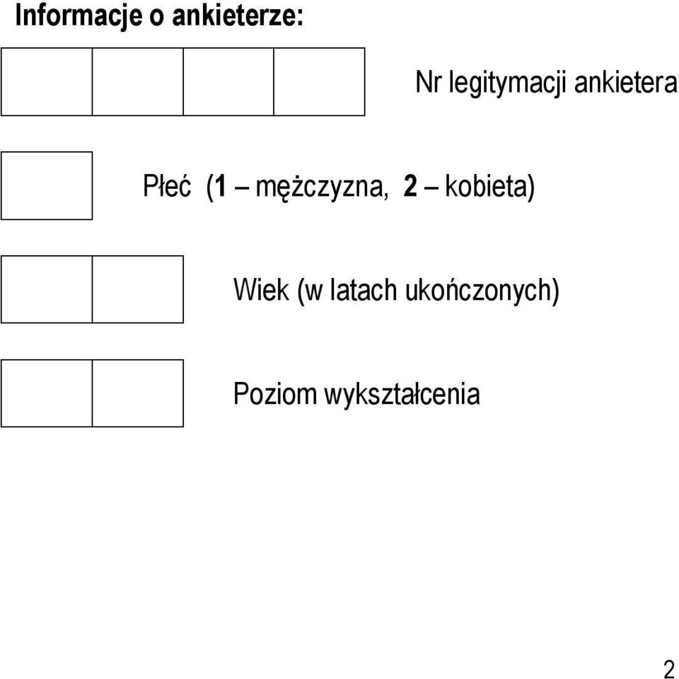 mężczyzna, 2 kobieta) Wiek (w