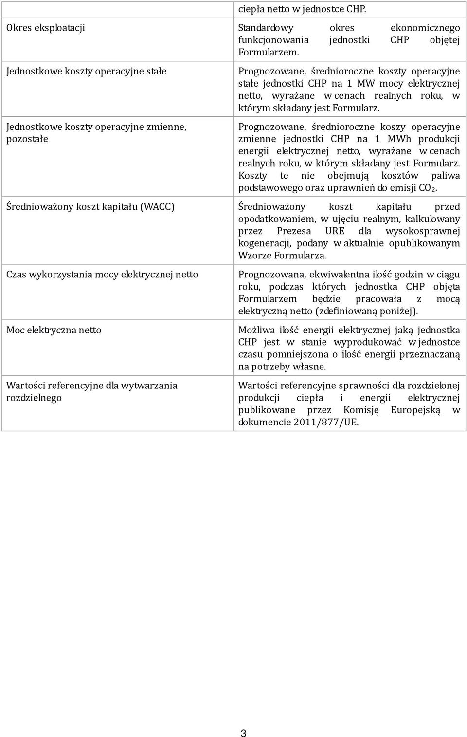 cenach realnych roku, w którym składany jest Formularz.