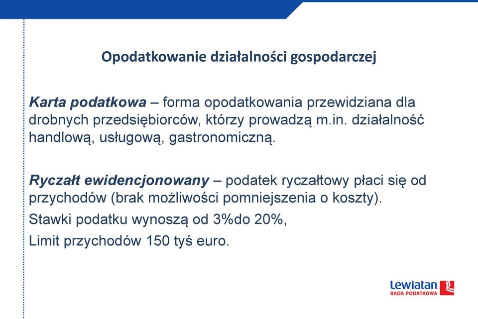 działalność handlową, usługową, gastronomiczną.