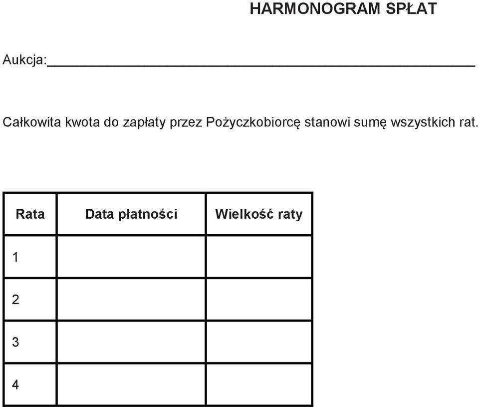 Pożyczkobiorcę stanowi sumę