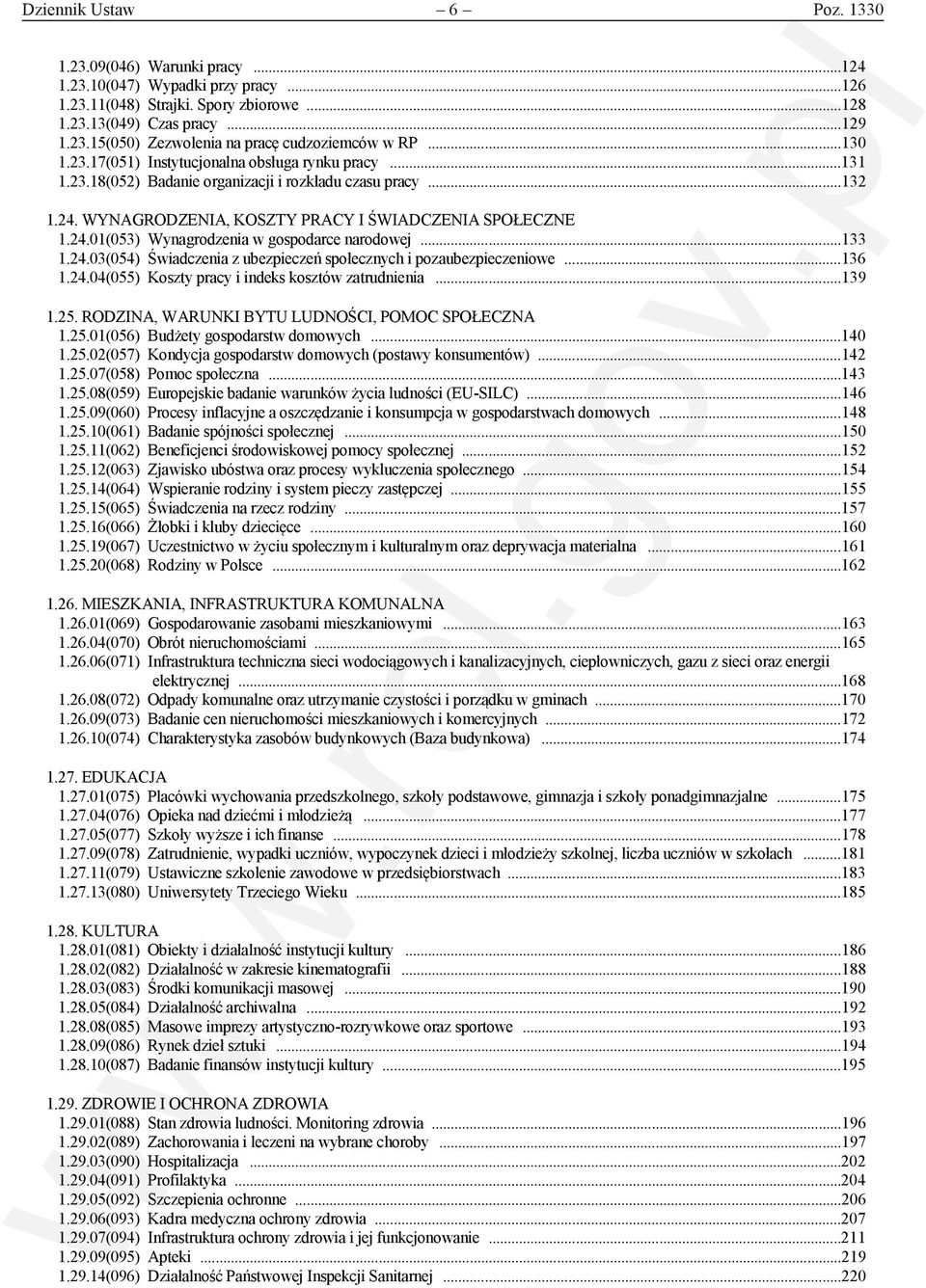 ..133 1.24.03(054) Świadczenia z ubezpieczeń społecznych i pozaubezpieczeniowe...136 1.24.04(055) Koszty pracy i indeks kosztów zatrudnienia...139 1.25.