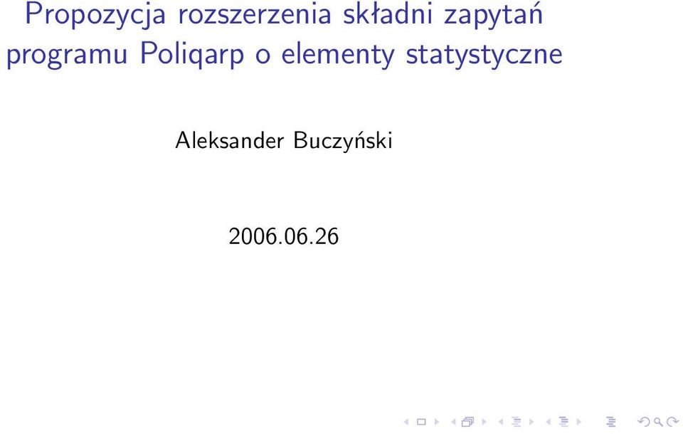 Poliqarp o elementy