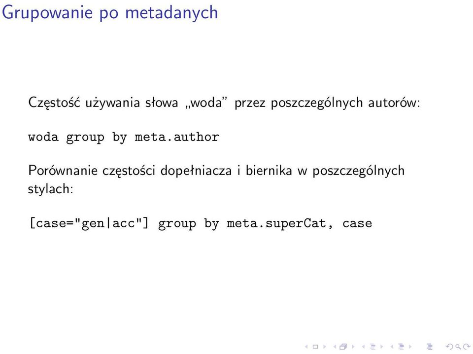 author Porównanie częstości dopełniacza i biernika w