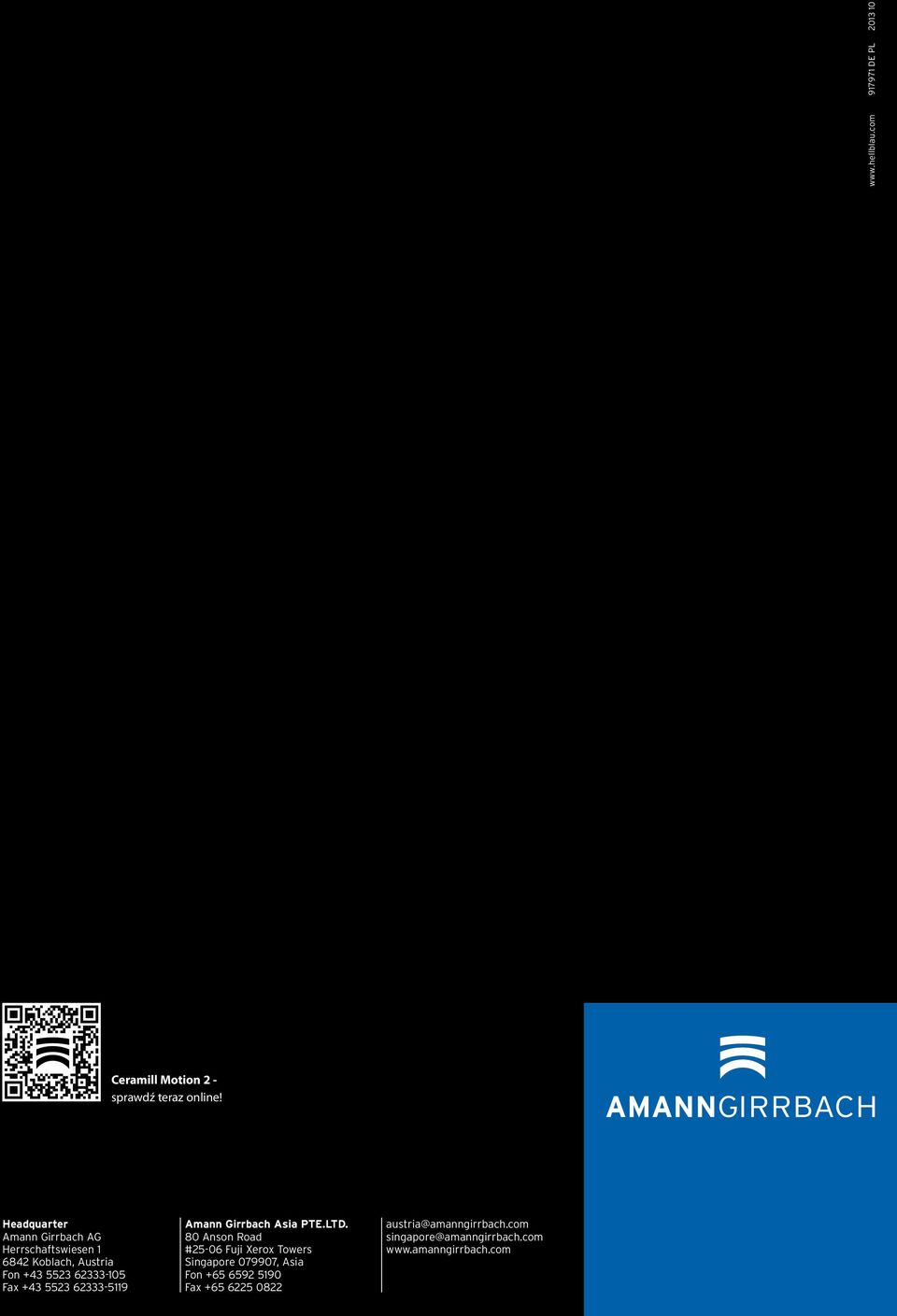 +43 5523 62333-5119 Amann Girrbach Asia PTE.LTD.