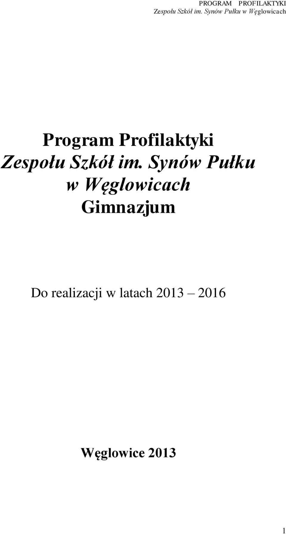Synów Pułku w Węglowicach