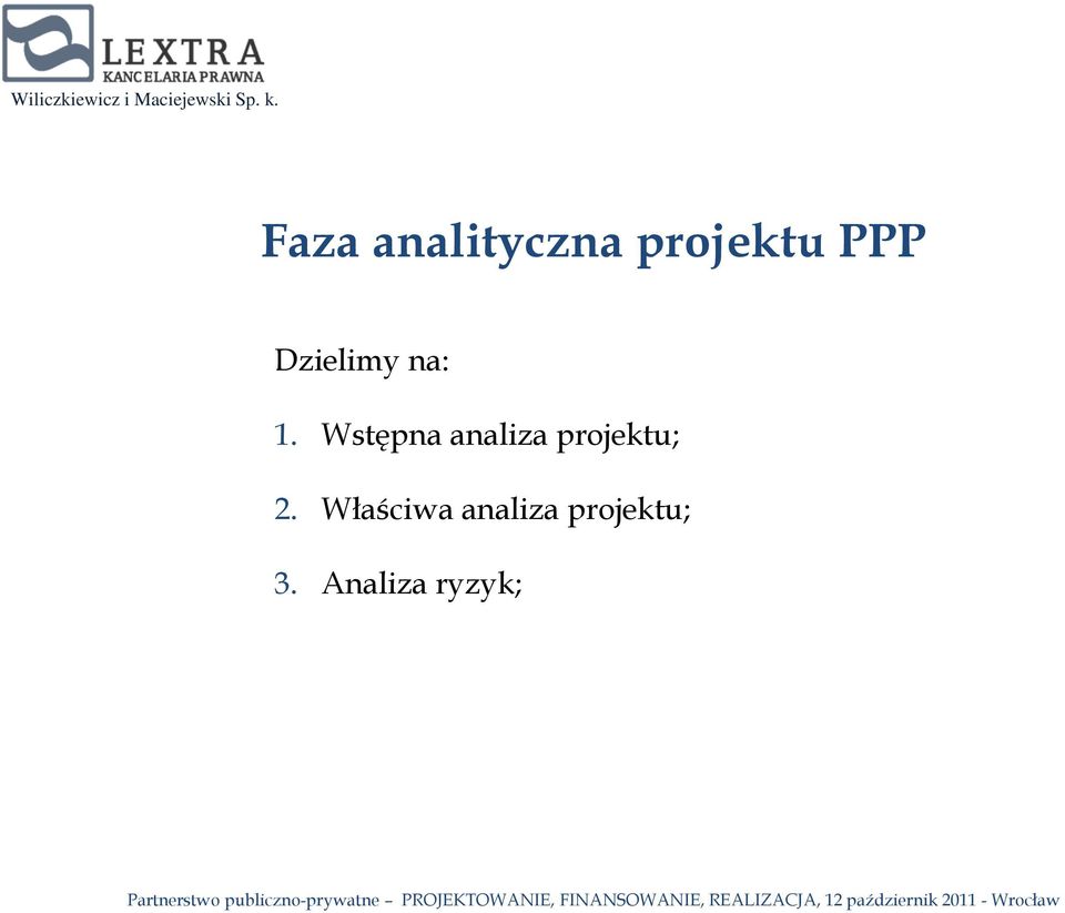 Wstępna analiza projektu; 2.