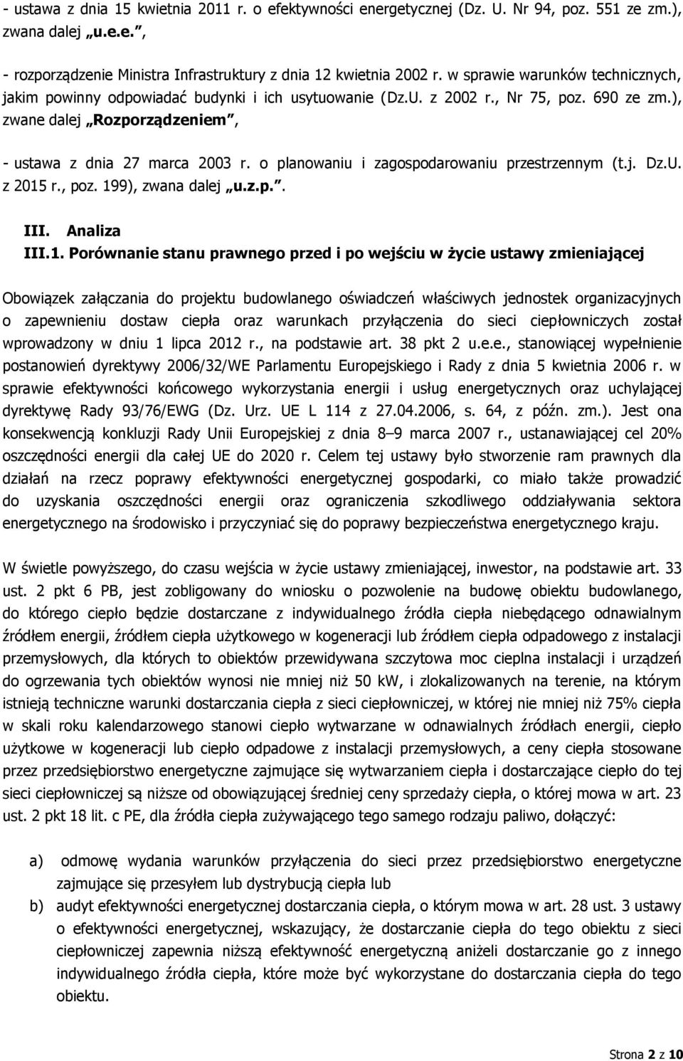 o planowaniu i zagospodarowaniu przestrzennym (t.j. Dz.U. z 2015
