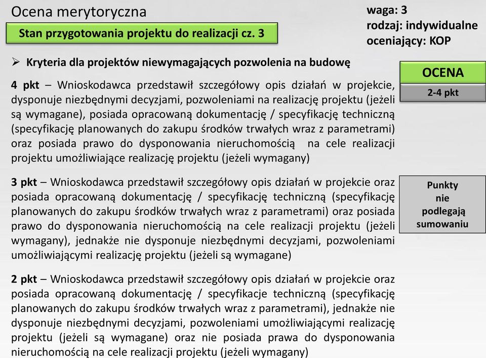(jeżeli są wymagane), posiada opracowaną dokumentację / specyfikację techniczną (specyfikację planowanych do zakupu środków trwałych wraz z parametrami) oraz posiada prawo do dysponowania