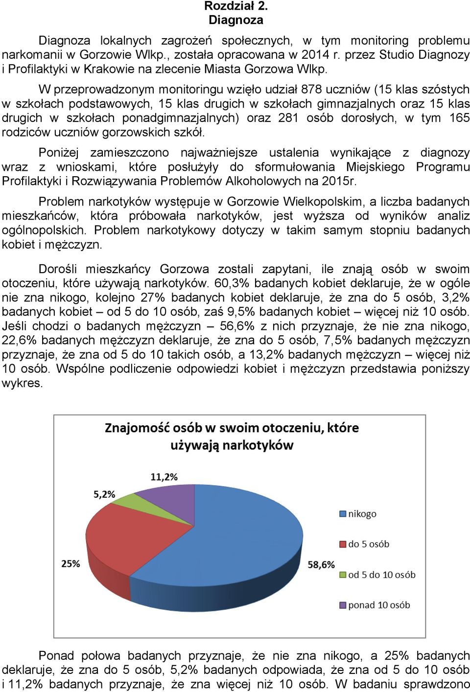 W przeprowadzonym monitoringu wzięło udział 878 uczniów (15 klas szóstych w szkołach podstawowych, 15 klas drugich w szkołach gimnazjalnych oraz 15 klas drugich w szkołach ponadgimnazjalnych) oraz