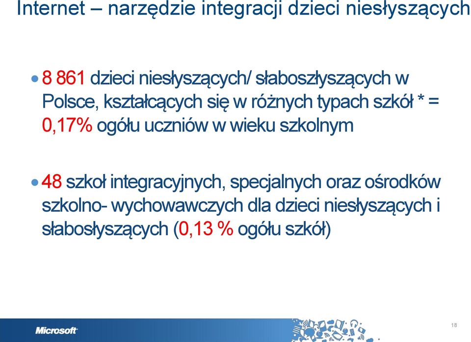 ogółu uczniów w wieku szkolnym 48 szkoł integracyjnych, specjalnych oraz ośrodków