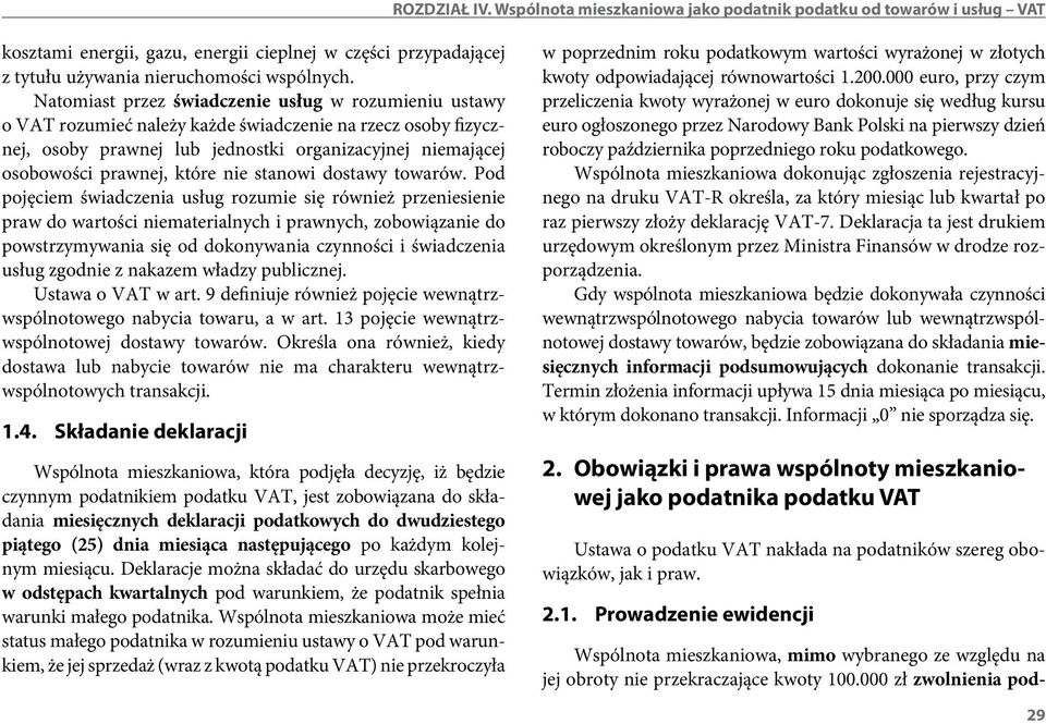 nie stanowi dostawy towarów.