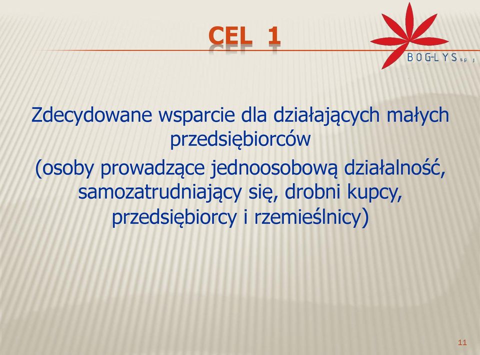 jednoosobową działalność, samozatrudniający