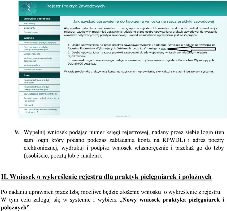 lub e-mailem). II.
