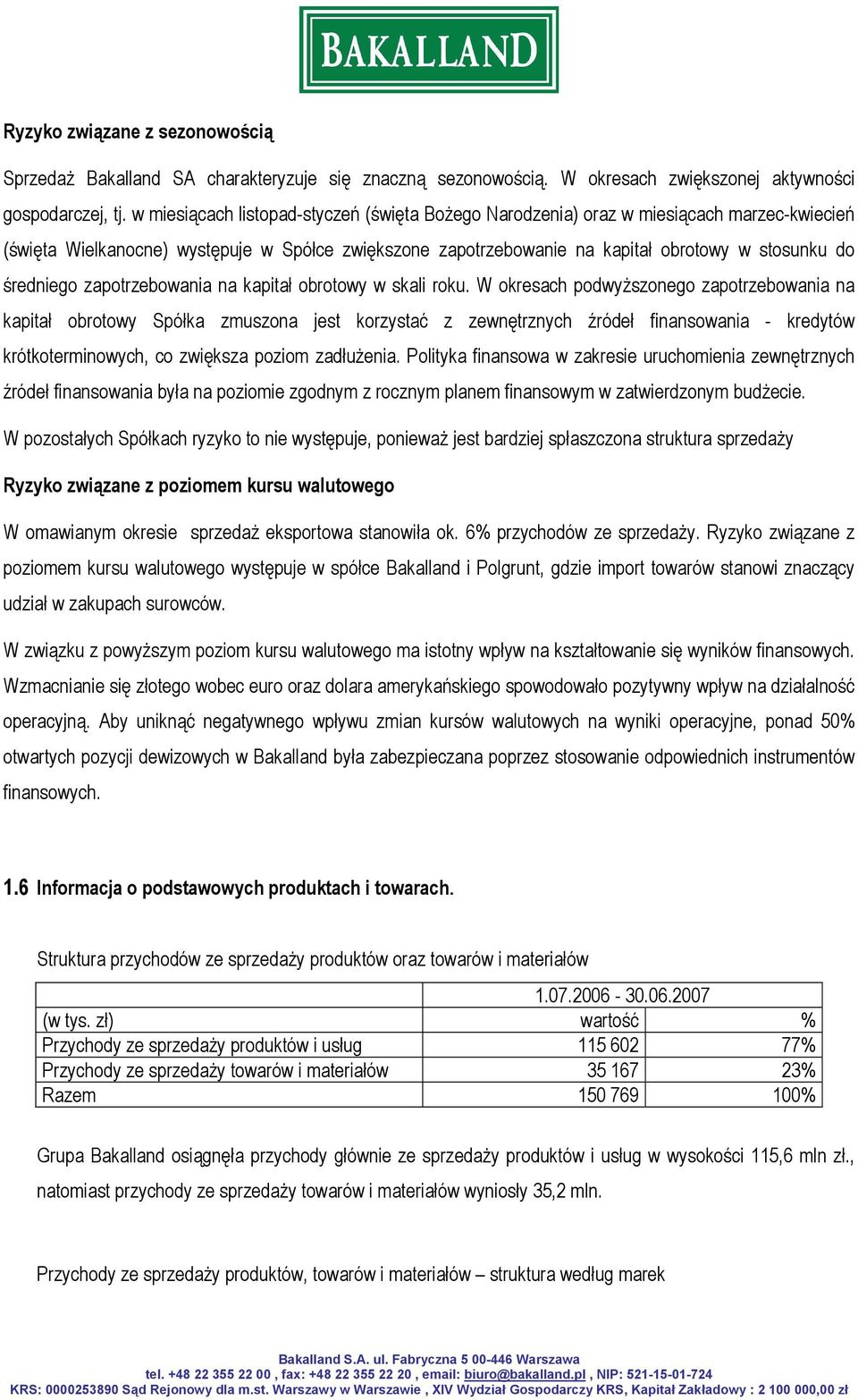 średniego zapotrzebowania na kapitał obrotowy w skali roku.