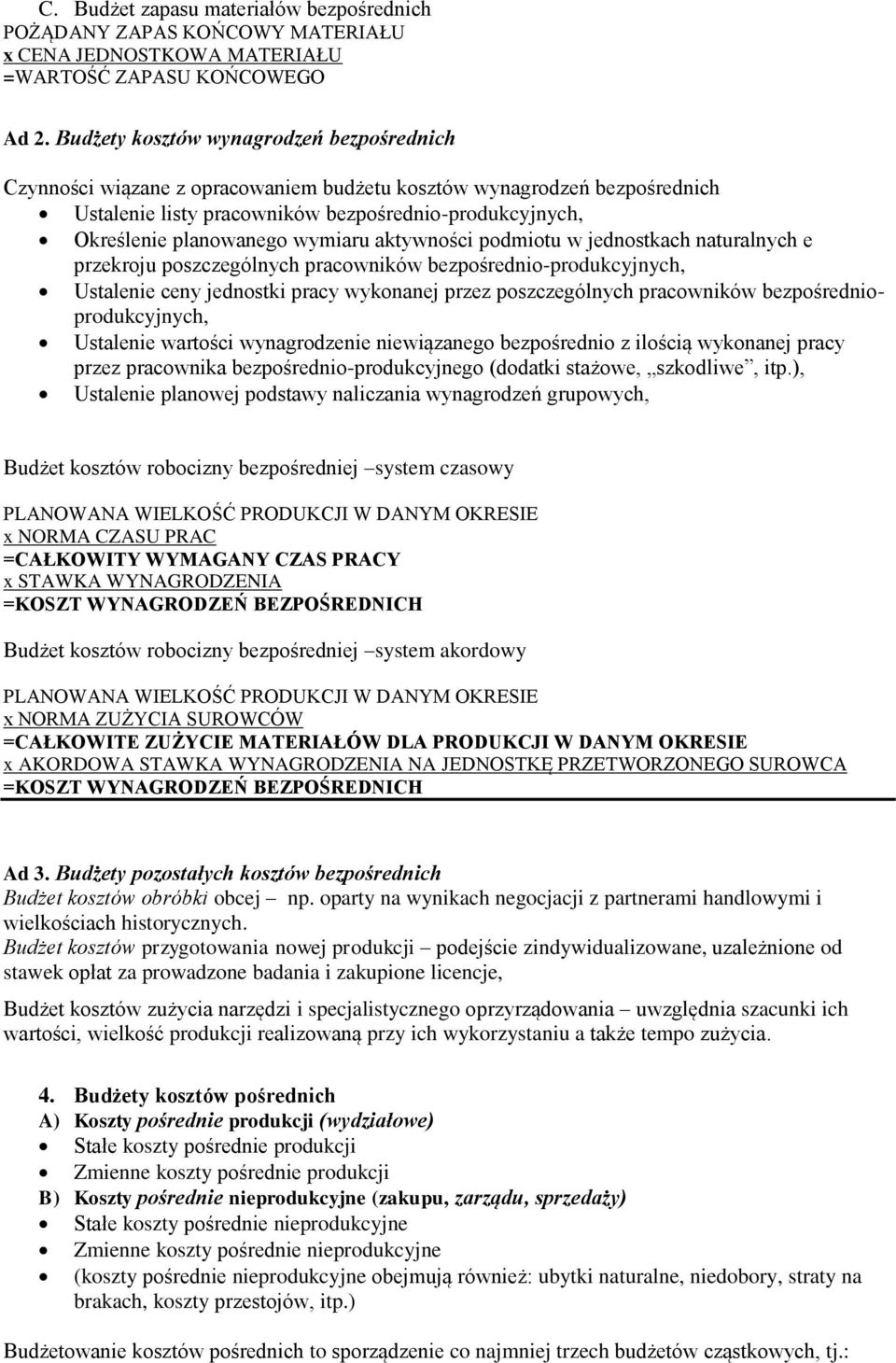 wymiaru aktywności podmiotu w jednostkach naturalnych e przekroju poszczególnych pracowników bezpośrednio-produkcyjnych, Ustalenie ceny jednostki pracy wykonanej przez poszczególnych pracowników