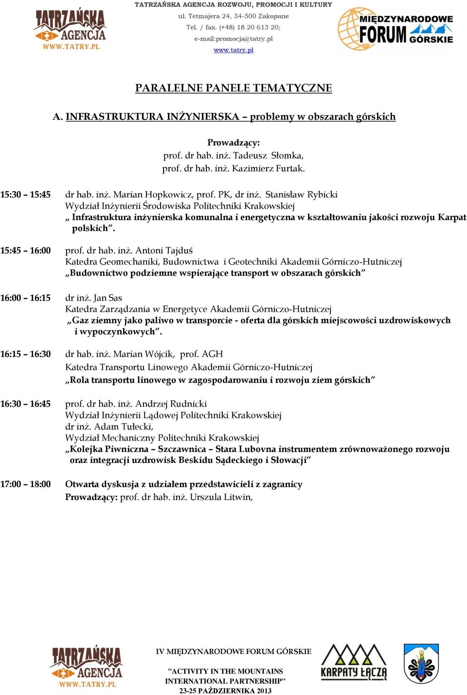 15:45 16:00 prof. dr hab. inż.