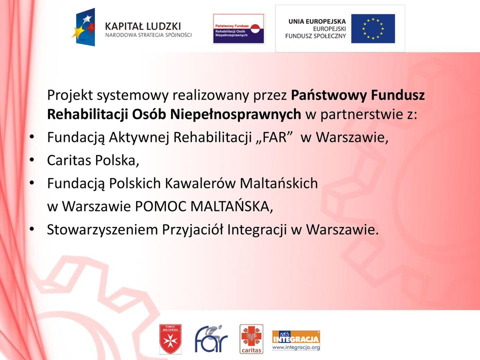 Warszawie, Caritas Polska, Fundacją Polskich Kawalerów Maltańskich w