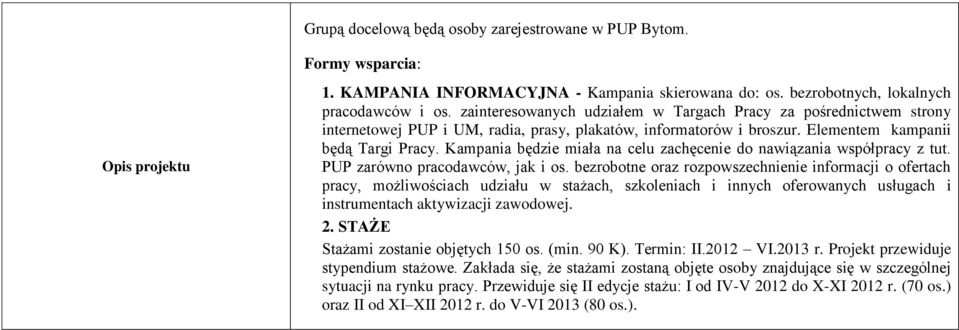 Kampania będzie miała na celu zachęcenie do nawiązania współpracy z tut. PUP zarówno pracodawców, jak i os.