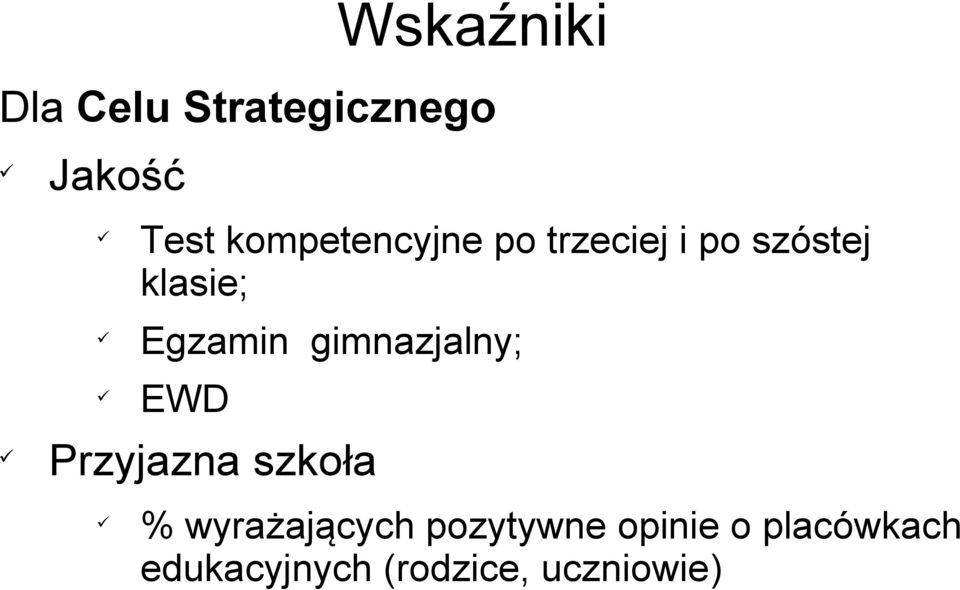 Egzamin gimnazjalny; EWD Przyjazna szkoła %